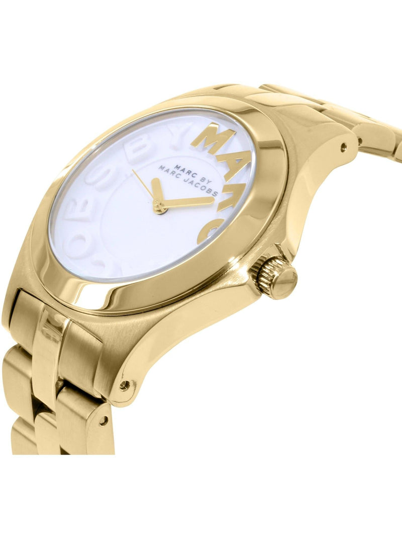 Marc Jacobs Women's 'Rivera' Gold-Tone Stainless Steel Watch MBM3134 - The Watches Men & CO #4