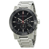 Burberry Black Dial Chronograph Stainless Steel Men's Watch BU9380 - The Watches Men & CO