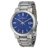 Burberry Blue Check Stamped Dial Stainless Steel Men's Watch BU9031 - The Watches Men & CO