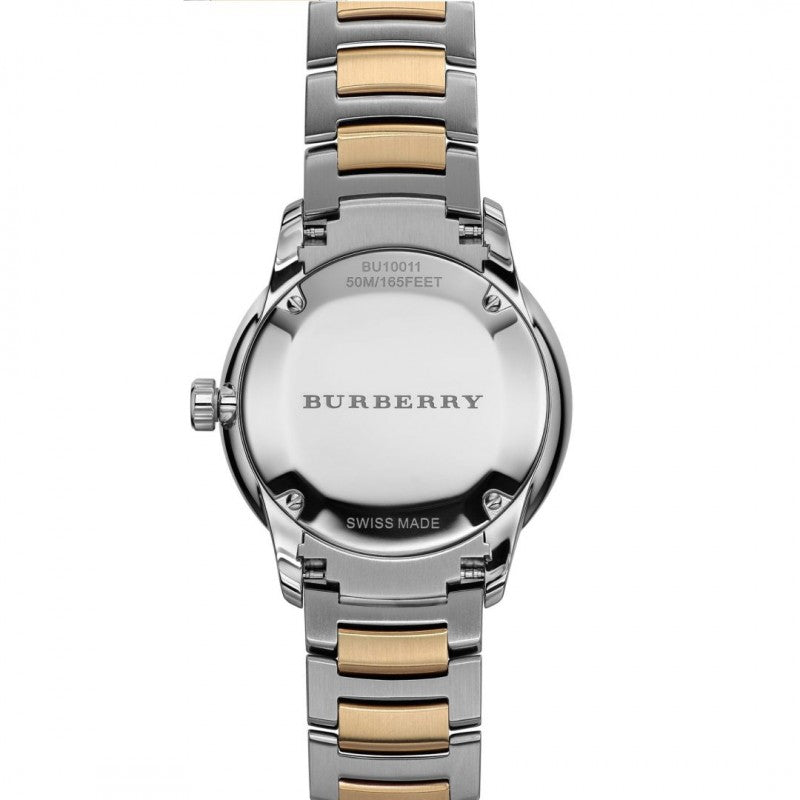 Burberry Classic Gold Patterned Dial Men's Watch BU10011