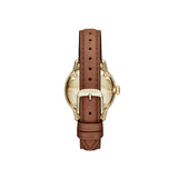 Burberry Women’s Swiss Made Leather Strap Gold Dial Women's Watch BU10101 - The Watches Men & CO #3