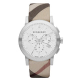 Burberry Mens City Leather Strap Nova Check Men's Watch   BU9357 - The Watches Men & CO