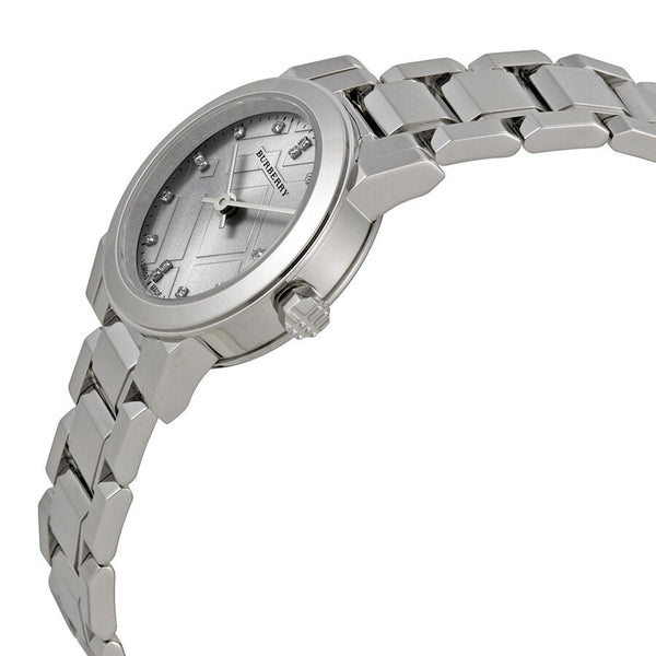 Burberry New Classic Silver Dial Stainless Steel Ladies Watch BU9230 - The Watches Men & CO #2