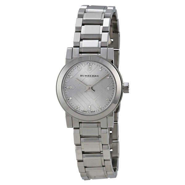 Burberry New Classic Silver Dial Stainless Steel Ladies Watch BU9230 - The Watches Men & CO