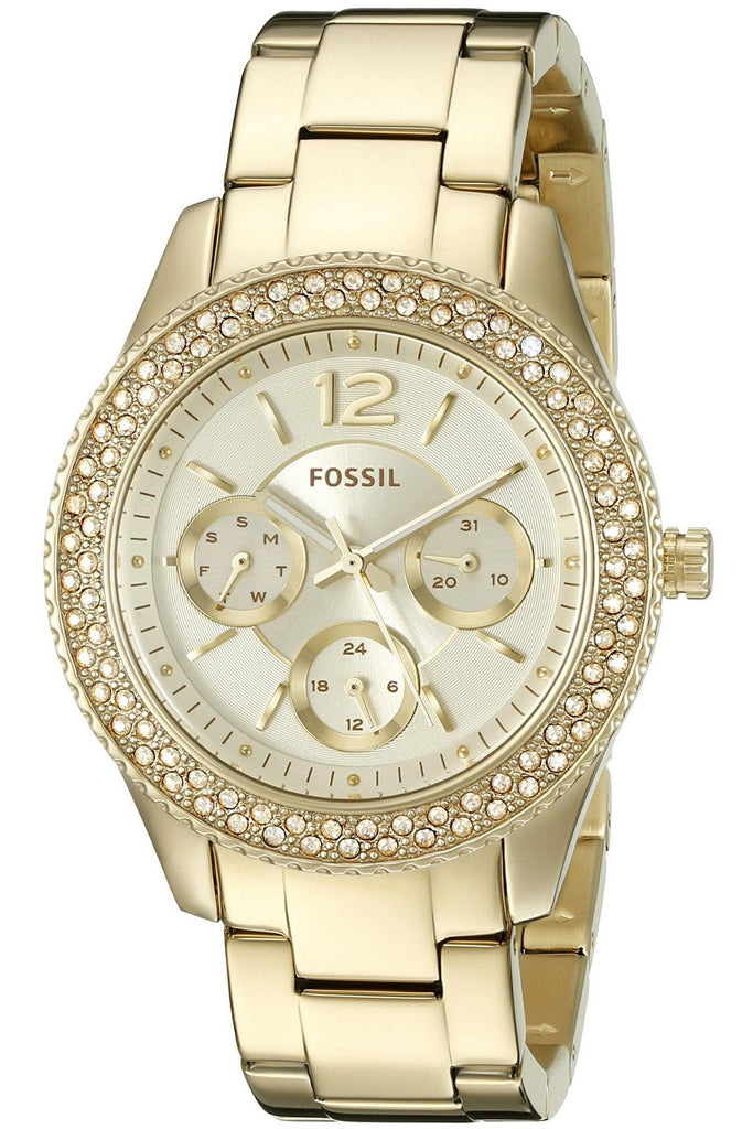 Fossil Stella Multi-Function Champagne Dial Ladies Watch ES3589