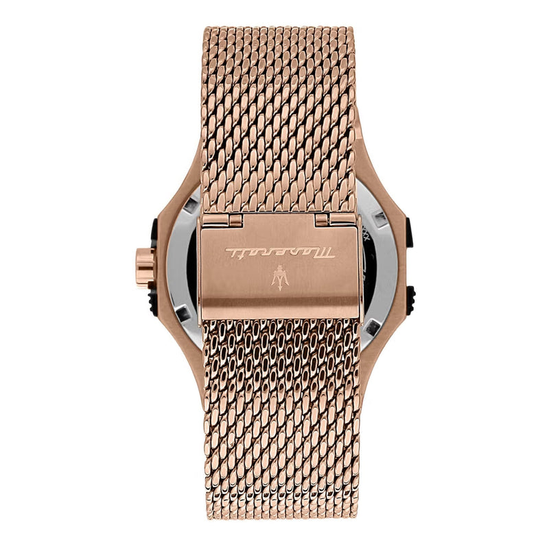 Maserati Potenza Rose Gold Mesh Bracelet  R8853108009 - The Watches Men & CO #3