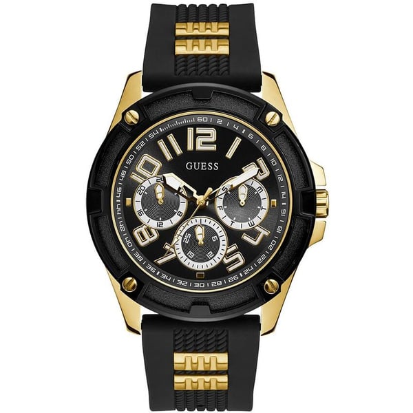 Guess Delta Black Silicone Strap Men's Watch GW0051G2