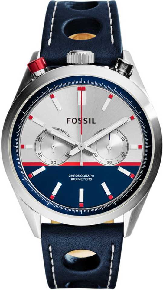 Fossil Del Rey Black Leather Multi Color Dial Chronograph Men's Watch  CH2980 - The Watches Men & CO