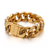 Big Daddy 20mm Chunky Gold Cuban Link Bracelet