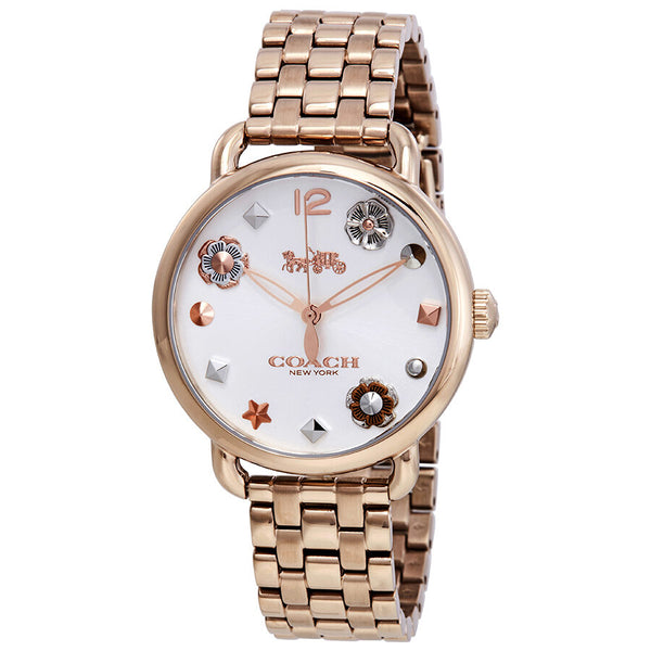 Coach Delancey Gold Dial Rose Gold-tone Ladies Watch 14502811 - The Watches Men & CO