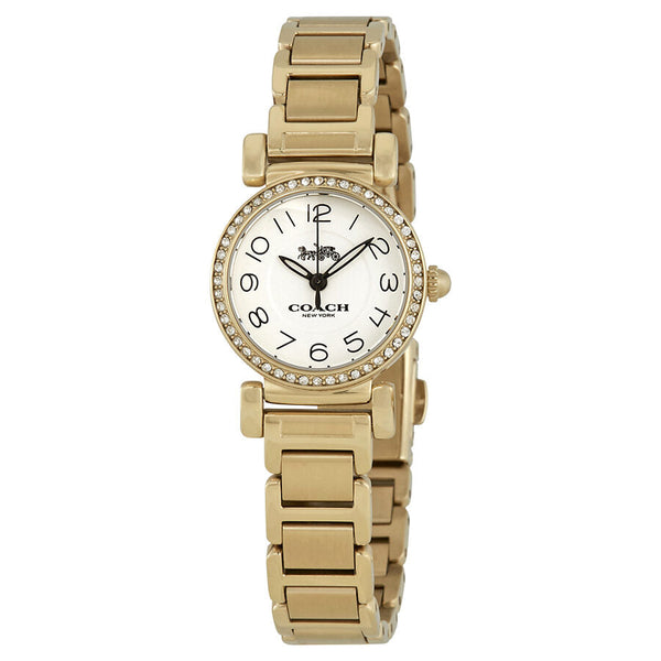 Coach Madison Crystal White Dial Ladies Watch 14502852 - The Watches Men & CO