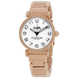 Coach Madison White Dial Rose Gold-tone Ladies Watch 14502856 - The Watches Men & CO