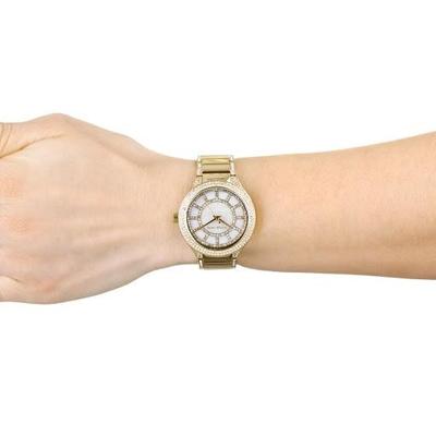 Michael Kors Kerry Mother of Pearl Dial Gold-tone Ladies Watch MK3312