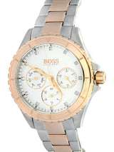 Hugo Boss Classic Silver Two Tone Women's Watch 1502446 - The Watches Men & CO #2