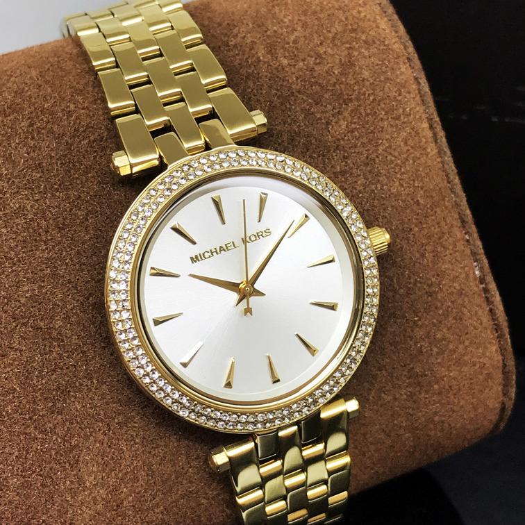 Michael Kors Darci Crystal Paved All Gold Ladies Watch MK3430 - The Watches Men & CO #5