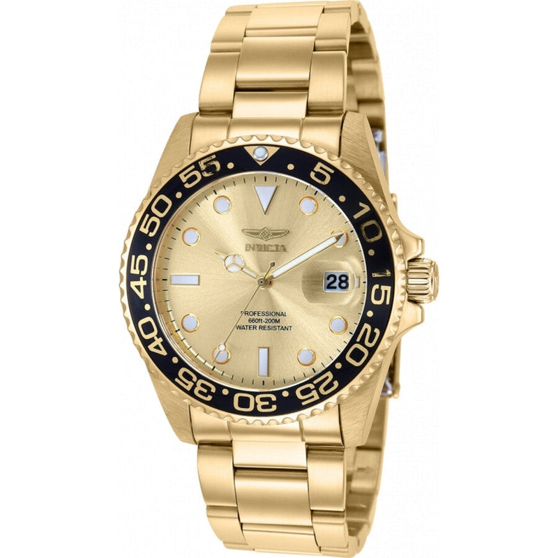 Invicta Pro Diver Quartz Gold Dial Ladies Watch 36544