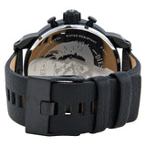 Diesel Bad Ass Chronograph Blue Dial Black Leather Men's Watch #DZ7257 - The Watches Men & CO #3