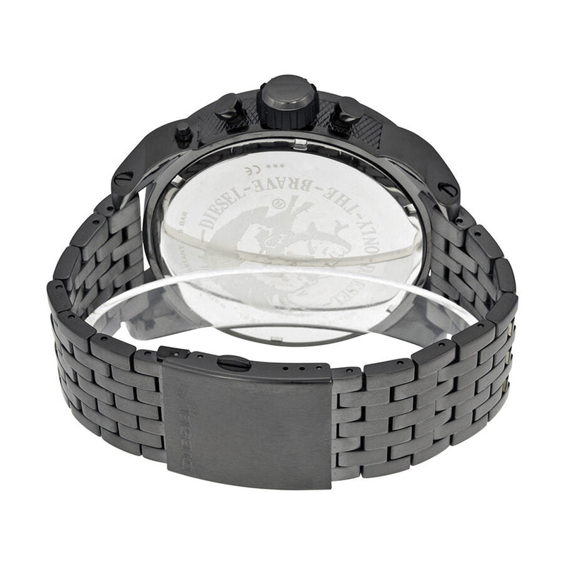 Diesel Badass Oversized Gray Dial Gunmetal PVD Men's Watch #DZ7247 - The Watches Men & CO #3