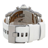 Diesel Bass Ass Chronograph White Dial White Leather Men's Watch #DZ7265 - The Watches Men & CO #3