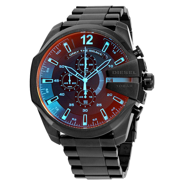 Diesel mega chief sale chronograph black watch