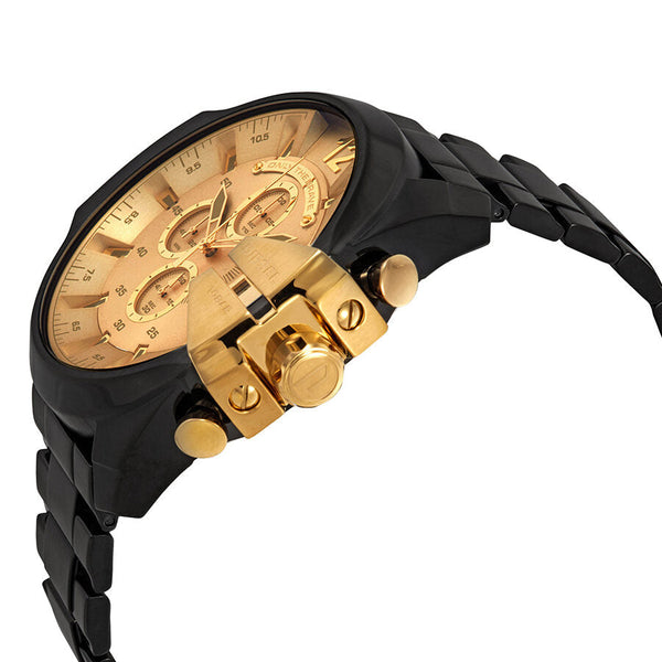 Diesel Mega Chief Chronograph Gold Dial Men's Watch #DZ4485 - The Watches Men & CO #2
