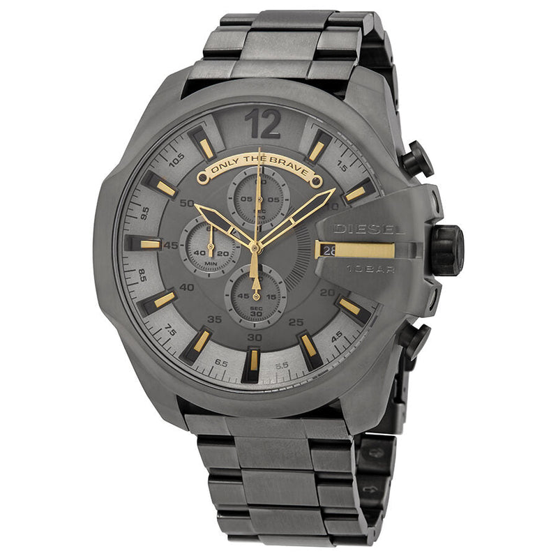 Diesel Mega Chief Chronograph Grey Dial Men's Watch DZ4466 - The Watches Men & CO
