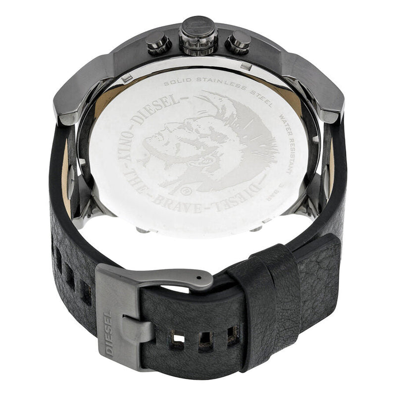 Diesel Mr. Daddy 2.0 Black Dial Black Leather Men's Watch #DZ7348 - The Watches Men & CO #3