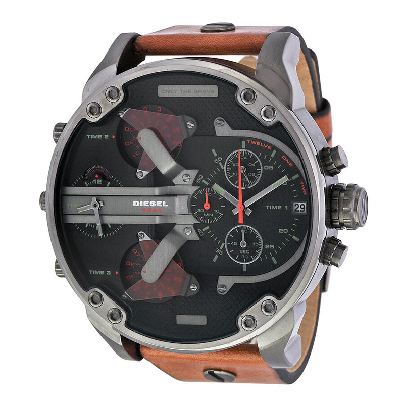 Diesel Mr. Daddy 2.0 Black Dial Quartz Men's Watch #DZ7332 - The Watches Men & CO