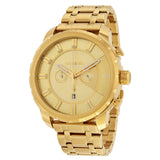 Diesel Stronghold Chronograph Gold Dial Gold-tone Men's Watch DZ4376 - The Watches Men & CO