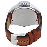 Diesel Uber Chief Silver Dial Brown Leather Men's Watch DZ7374 - The Watches Men & CO #3