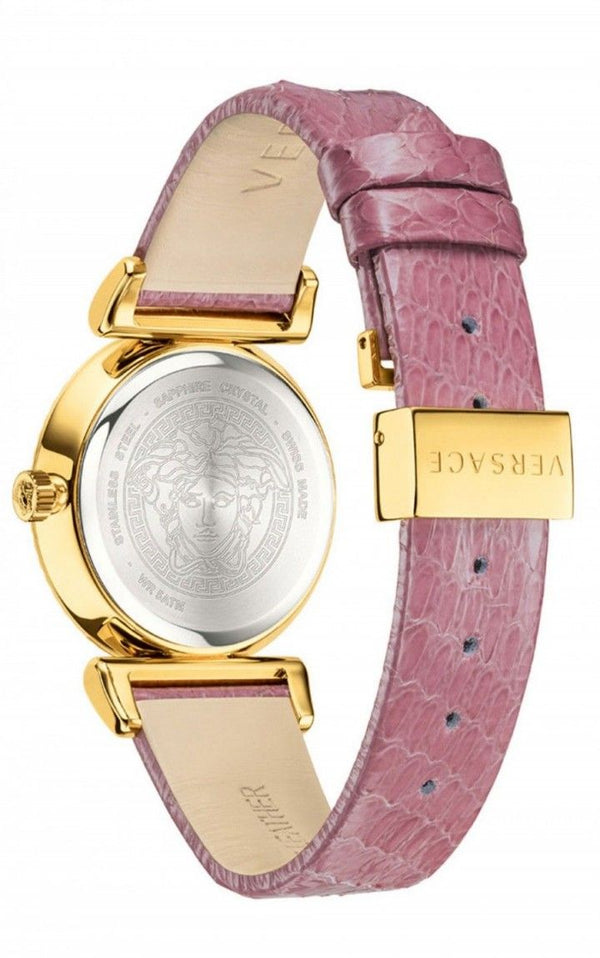 Versace V-Motif Vintage Burgundy Strap Women's Watch VERE01118