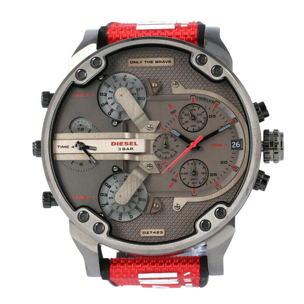 Diesel Mr. Daddy 2.0 Chrono Red Men's Watch #DZ7423 - The Watches Men & CO