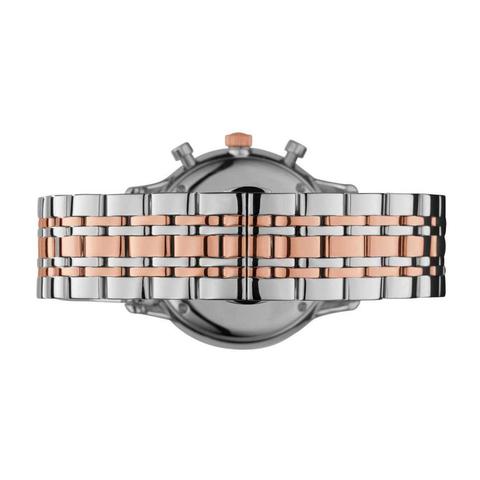 Emporio Armani Steel Two Tone Silver Rose Gold Chronograph Men's Watch#AR0399 - The Watches Men & CO #2
