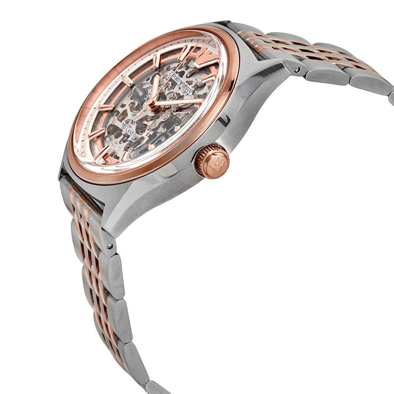 Emporio Armani Automatic Skeleton Dial Two-tone Men's Watch AR60002 - The Watches Men & CO #2