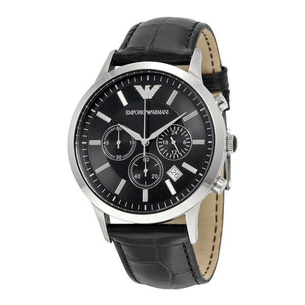 Emporio Armani Chronograph Black Dial Men's Watch #AR2447 - The Watches Men & CO