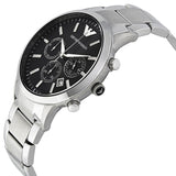 Emporio Armani Classic Chronograph Black Dial Steel Men's Watch #AR2434 - The Watches Men & CO #2