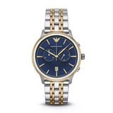 Emporio Armani Classic Chronograph Blue Dial Men's Watch #AR1847 - The Watches Men & CO