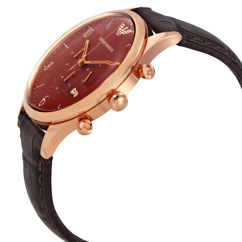 Emporio Armani Classic Chronograph Burgundy Dial Men's Watch AR1890 - The Watches Men & CO #2