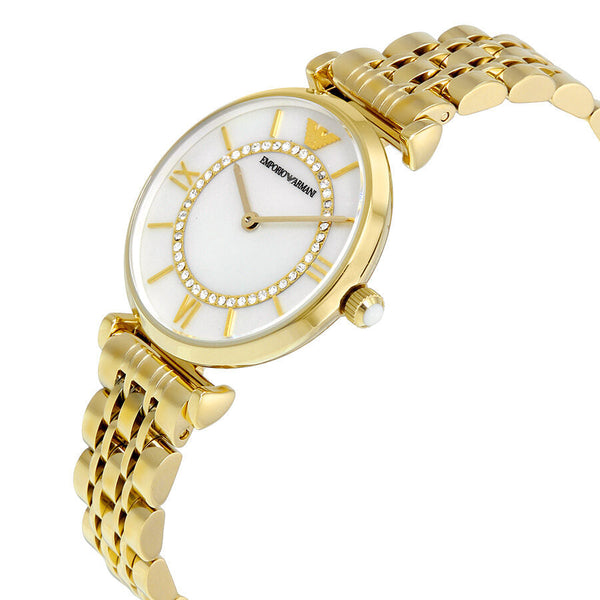 Emporio Armani Classic Mother of Pearl Dial Ladies Watch #AR1907 - The Watches Men & CO #2
