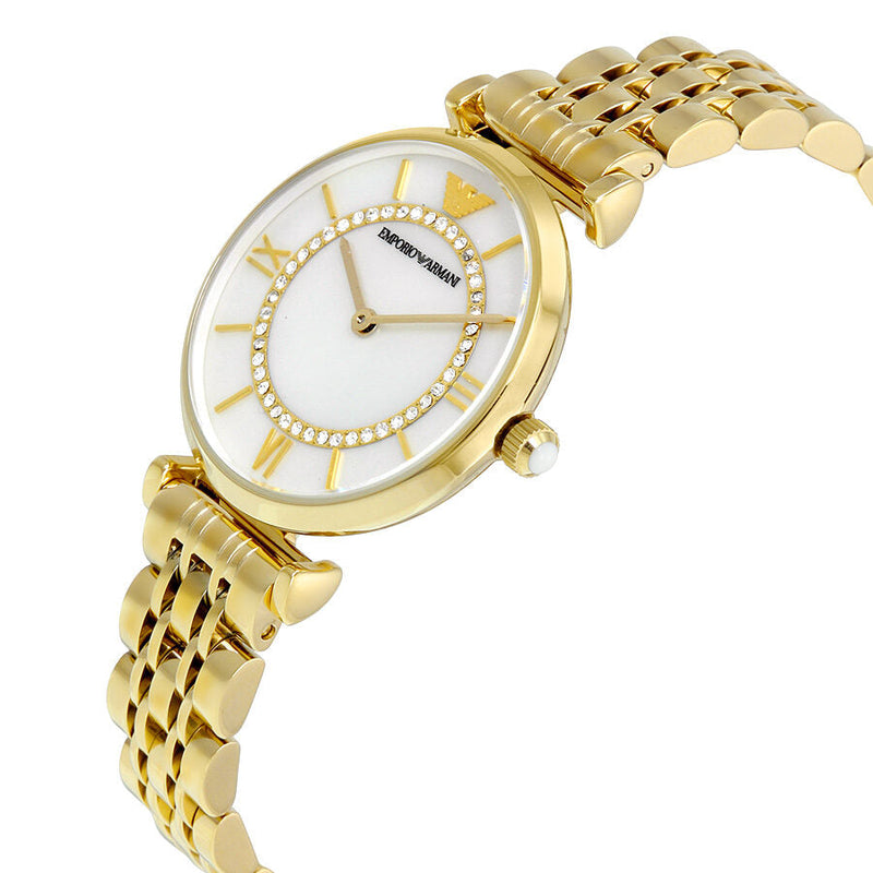 Emporio Armani Classic Mother of Pearl Dial Ladies Watch #AR1907 - The Watches Men & CO #2
