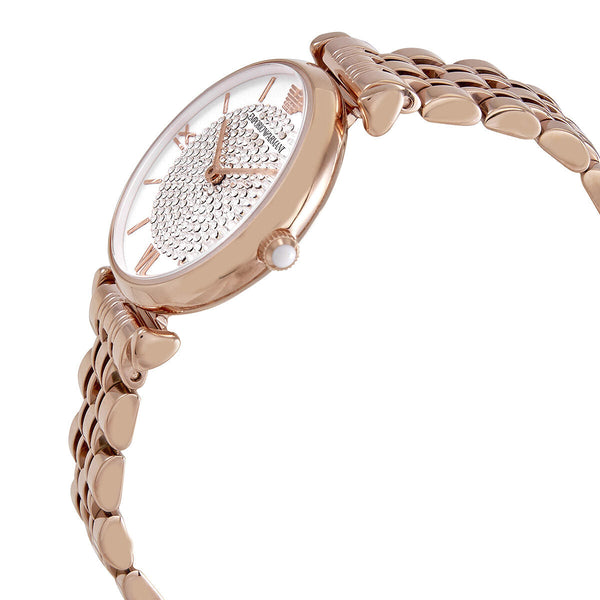Emporio Armani Glitz Quartz Crystal Pave Dial Ladies Watch #AR11244 - The Watches Men & CO #2