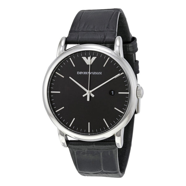 Emporio Armani Luigi Black Dial Men's Watch #AR2500 - The Watches Men & CO