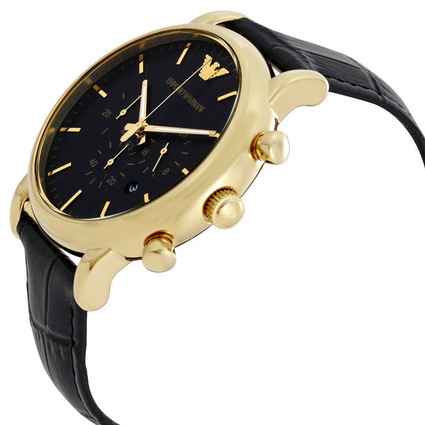 Emporio Armani Luigi Chronograph Black Dial Men's Watch #AR1917 - The Watches Men & CO #2