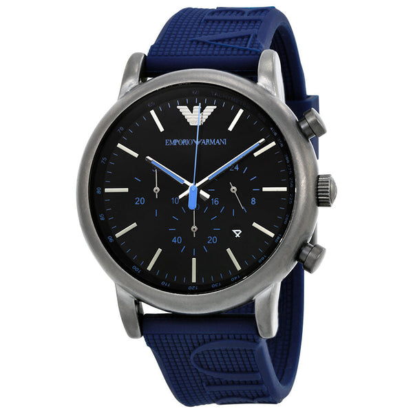 Emporio Armani Luigi Chronograph Black Dial Men's Watch AR11023 - The Watches Men & CO