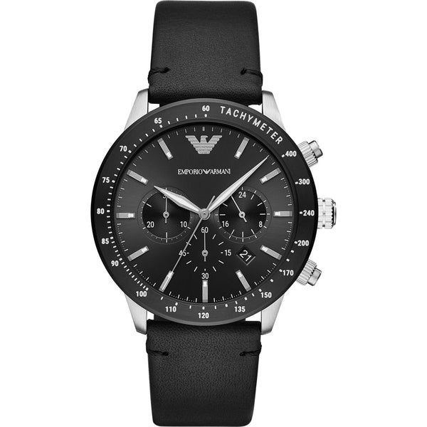 Emporio Armani Mario Chronograph Quartz Black Dial Men's Watch AR11243