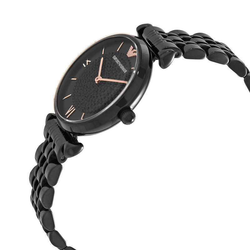Emporio Armani Quartz Black Dial Ladies Watch #AR11245 - The Watches Men & CO #2