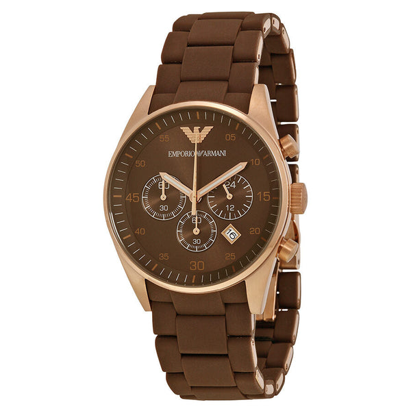 Emporio Armani Sport Chronograph Brown Dial Men's Watch AR5890 - The Watches Men & CO