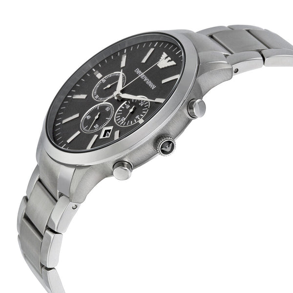 Emporio Armani Sportivo Chronograph Black Dial Steel Men's Watch AR2460 - The Watches Men & CO #2