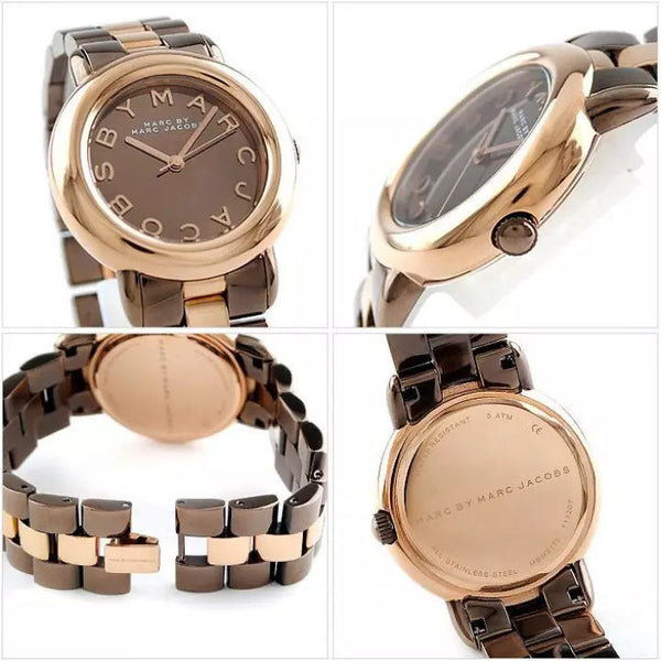 Marc By Marc Jacobs Marci Women's Rose Gold Black Ion Watch MBM3171 - The Watches Men & CO #2