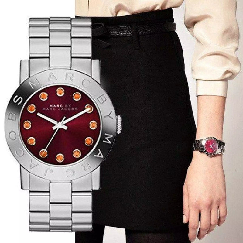 Marc By Marc Jacobs Amy Red Women's Steel Classic Watch MBM3333 - The Watches Men & CO #3